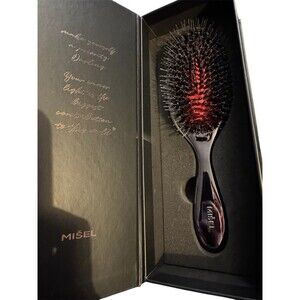 MISEL Professional Boar Bristle Hair Brush for Women and Men | Detangles NIB